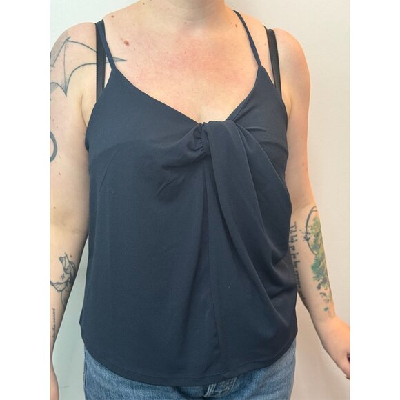 ✨ Banana Republic | Drape Front Navy Cami | Size XL ✨ - Picture 1 of 8
